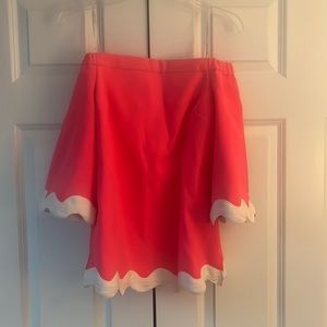 Hot Pink Scallop Sail to Sable Top